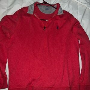 Polo Ralph Lauren Red and Gray Pullover